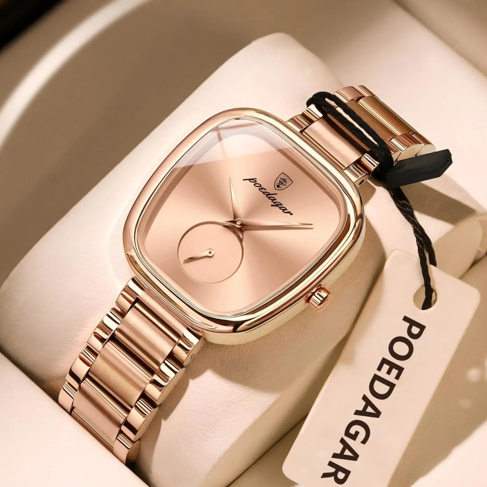Luxury Watch Top 10 - POEDAGAR トップファッション女性用腕時計 防水ステンレススチールクォーツレディースウォッチ 高級エレガントな女性用腕時計 女性用時計