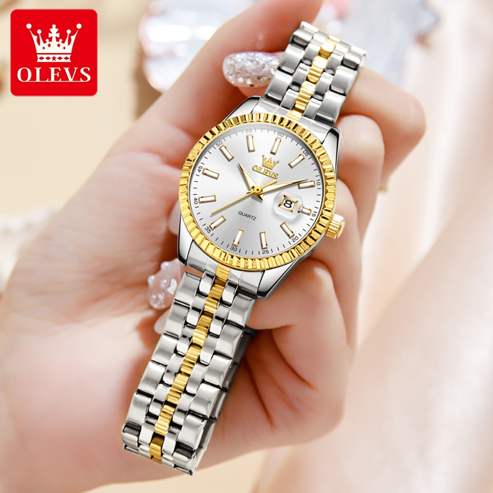 OLEVS 5593 トップ女性の腕時計ステンレス鋼防水自動 - Luxury Watch Top 10 のレビューと価格
