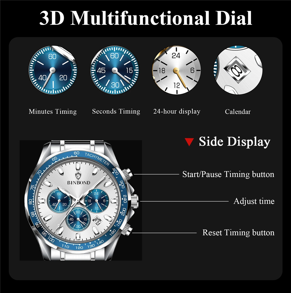 スポーツニューメンズクロノグラフウォッチ、高級ブランド、ファ - Luxury Watch Maker のレビューと価格
