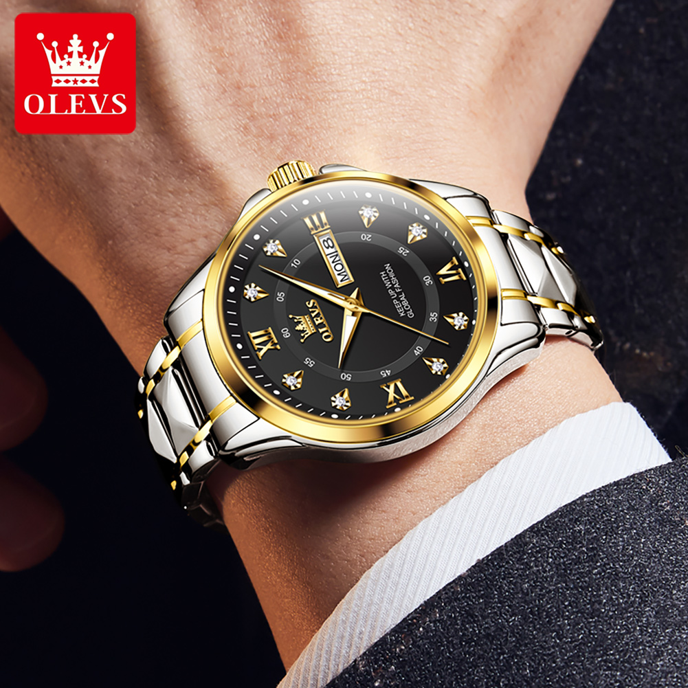 OLEVS メンズ腕時計高級ファッションファインスチールスト - Luxury Watch Top 10 のレビューと価格