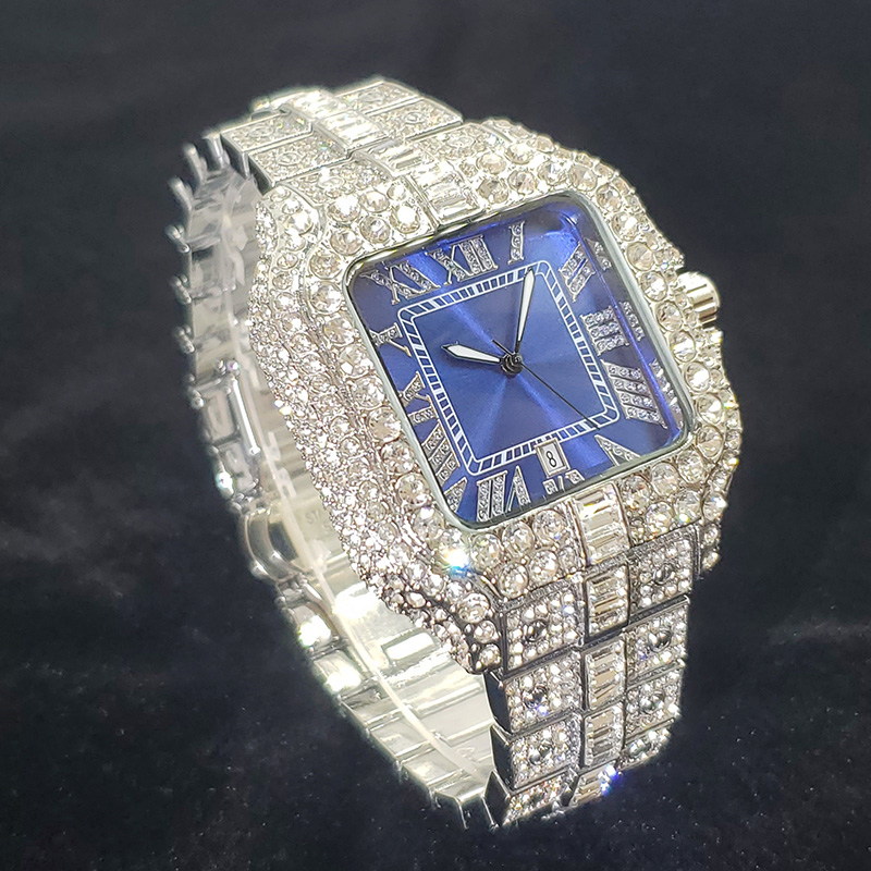 高級ブランドダイヤモンド腕時計男性ファッションクールな光沢の - Luxury Watch Iceberg のレビューと価格