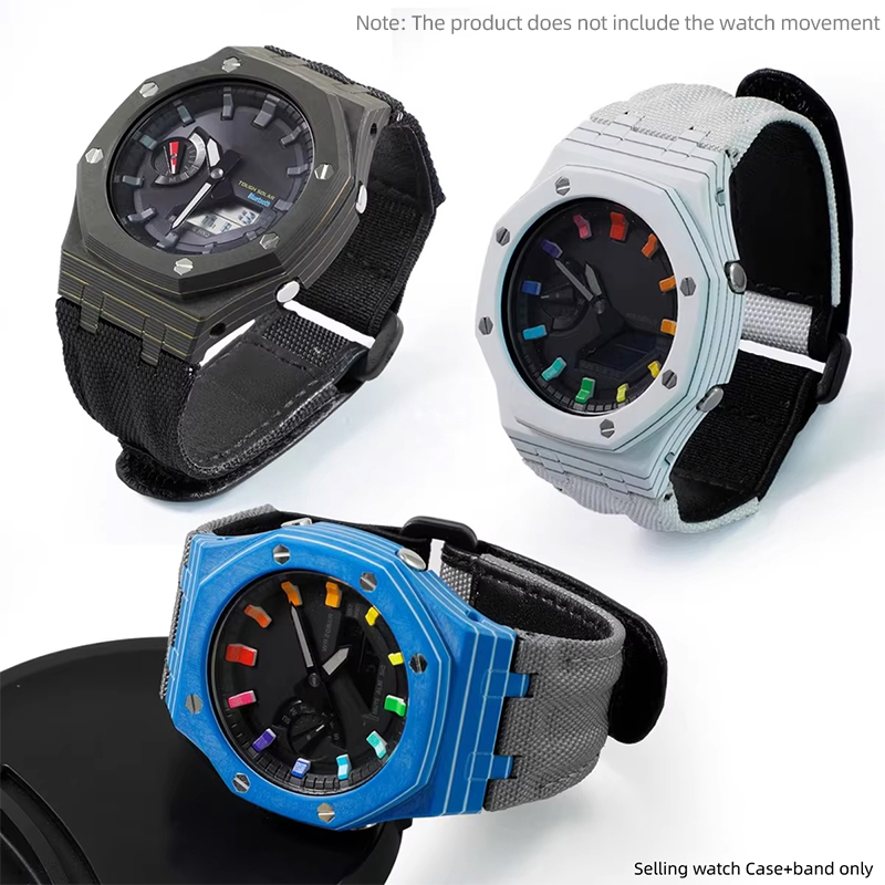 GA2100 GM2100 Mod キットカーボンファイバー - Casio Watch G-Shock Ga-2100 のレビューと価格
