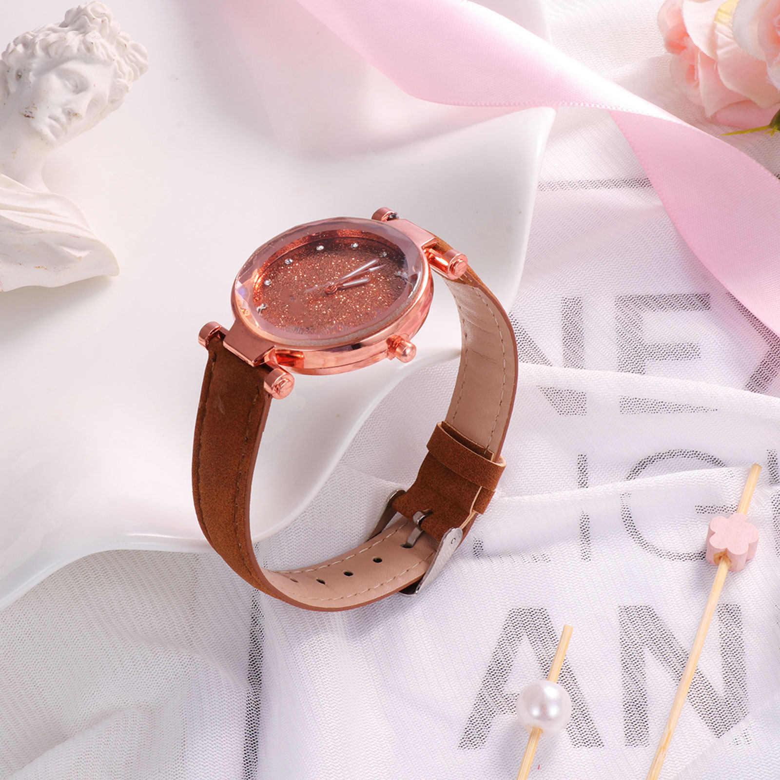 2個セット レディース クォーツ腕時計 デザイン グリッター - Luxury Watch Gift For Her のレビューと価格