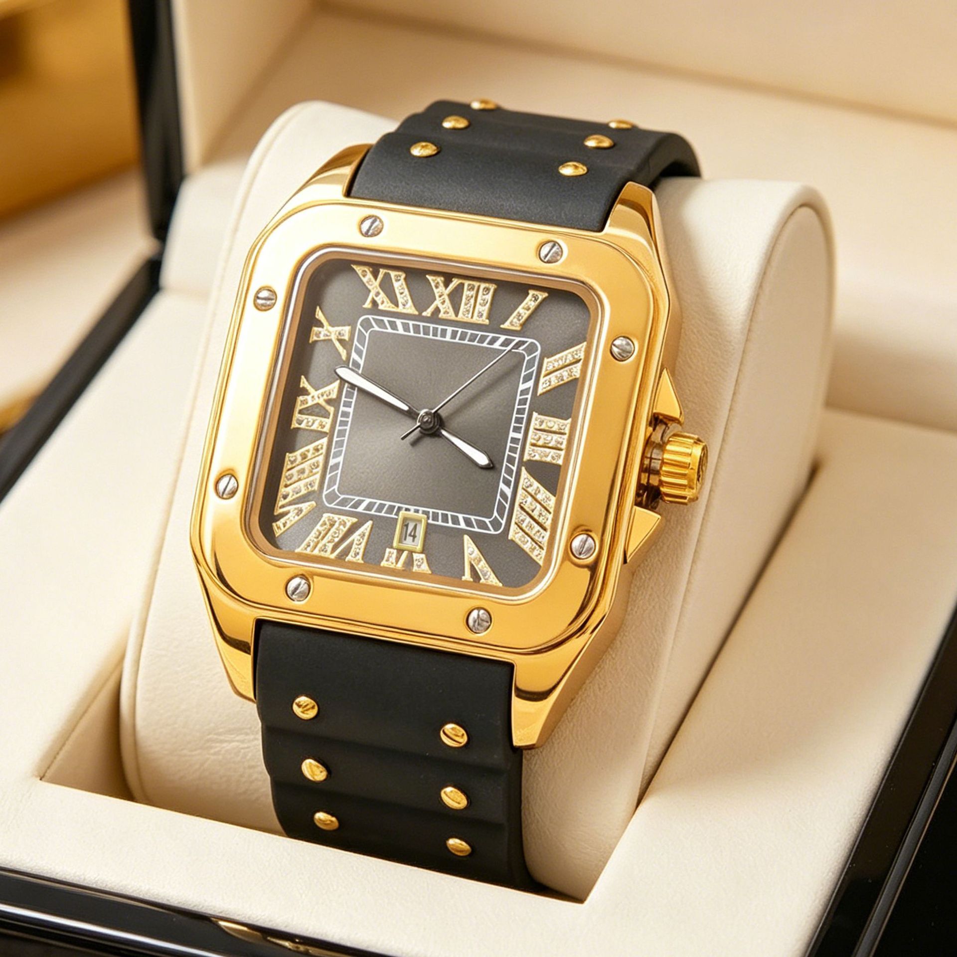 ヒップホップで大人気の個性的なデザインのブルークォーツ腕時計 - Luxury Watch Iceberg のレビューと価格