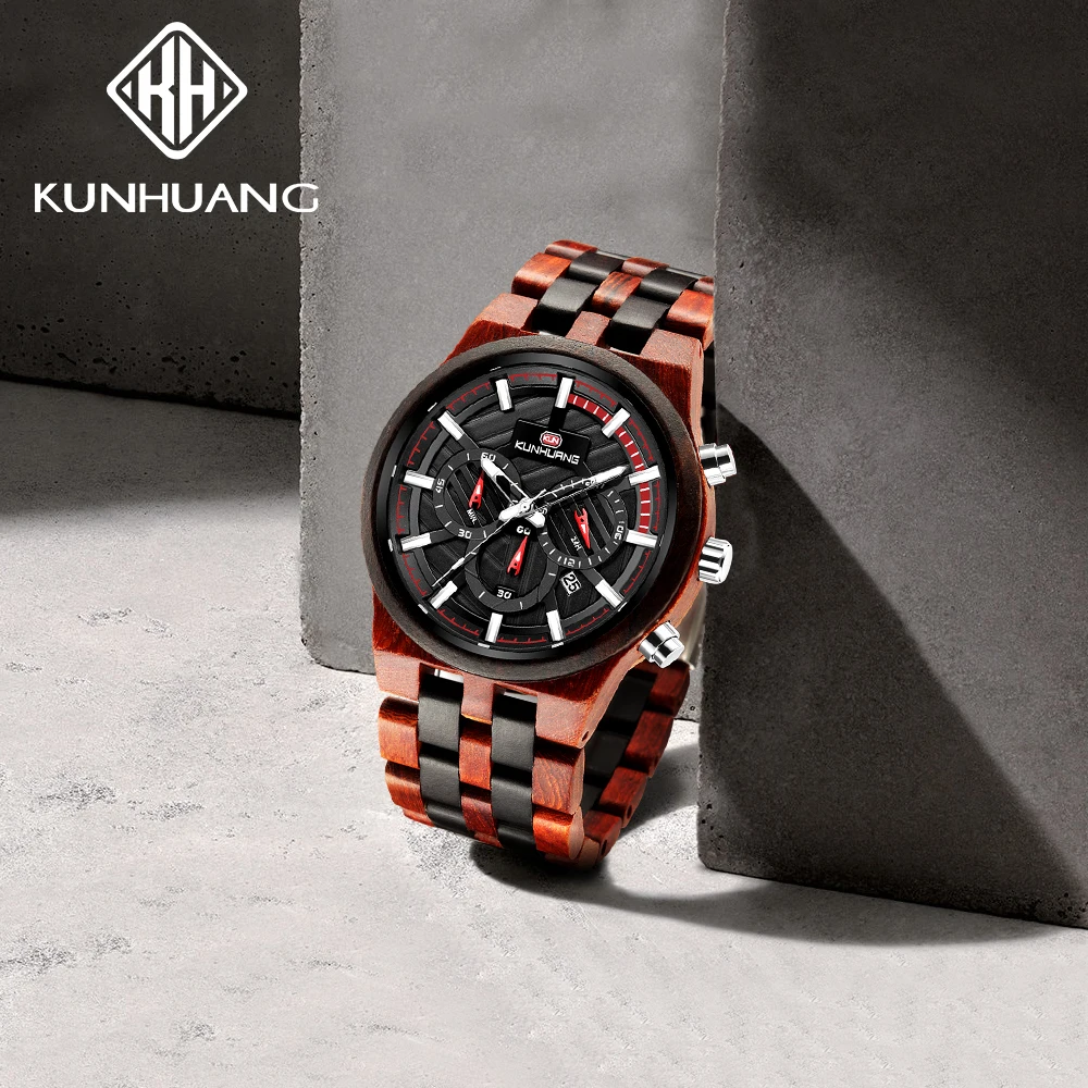 大人気！レトロで高級感のある木製メンズ腕時計。スタイリッシュ - Luxury Watch Top 10 のレビューと価格