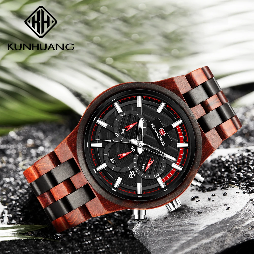 大人気！レトロで高級感のある木製メンズ腕時計。スタイリッシュ - Luxury Watch Top 10 のレビューと価格