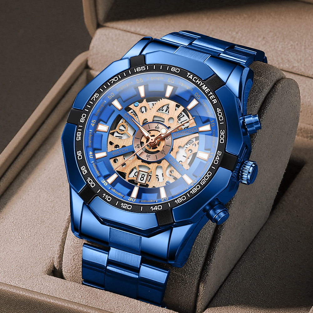 UTHAI メンズ腕時計ライト高級ブランドビジネス中空発光防 - Luxury Watch Maker のレビューと価格