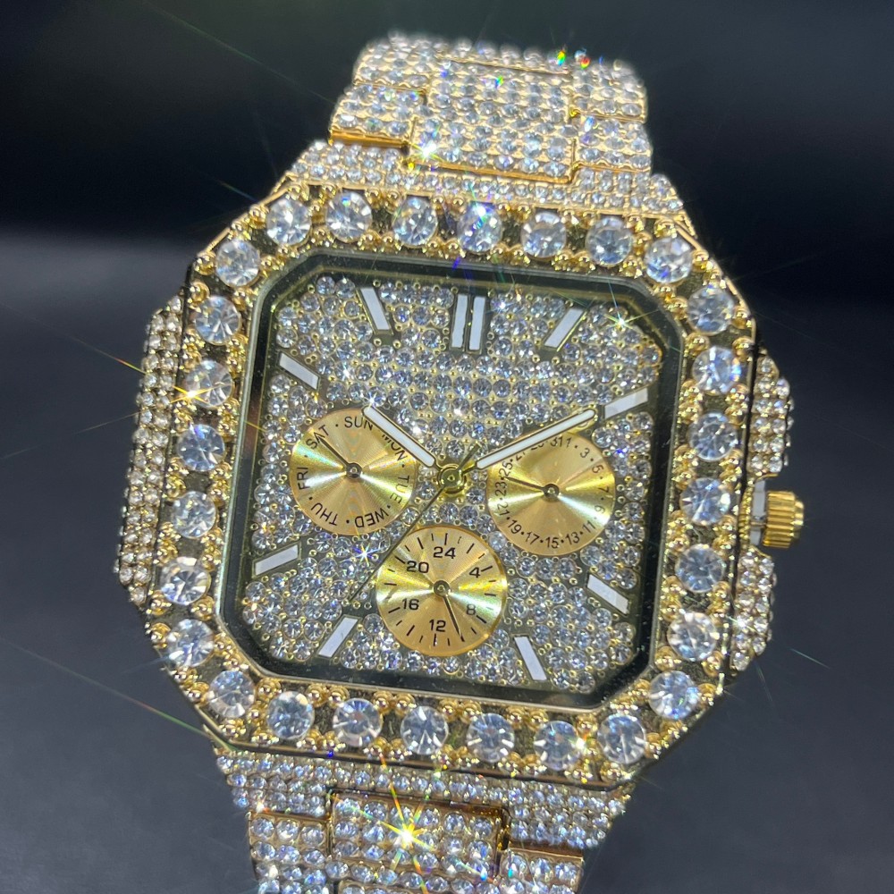 ミスフォックス メンズ ラグジュアリー ダイヤモンドウォッチ - Luxury Watch Iceberg のレビューと価格