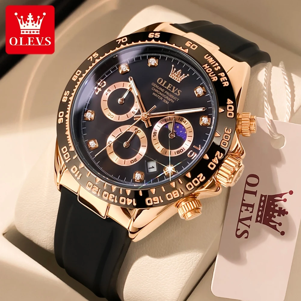 OLEVS 2875 メンズ腕時計 クロノグラフ 24時間表 - Luxury Watch Maker のレビューと価格