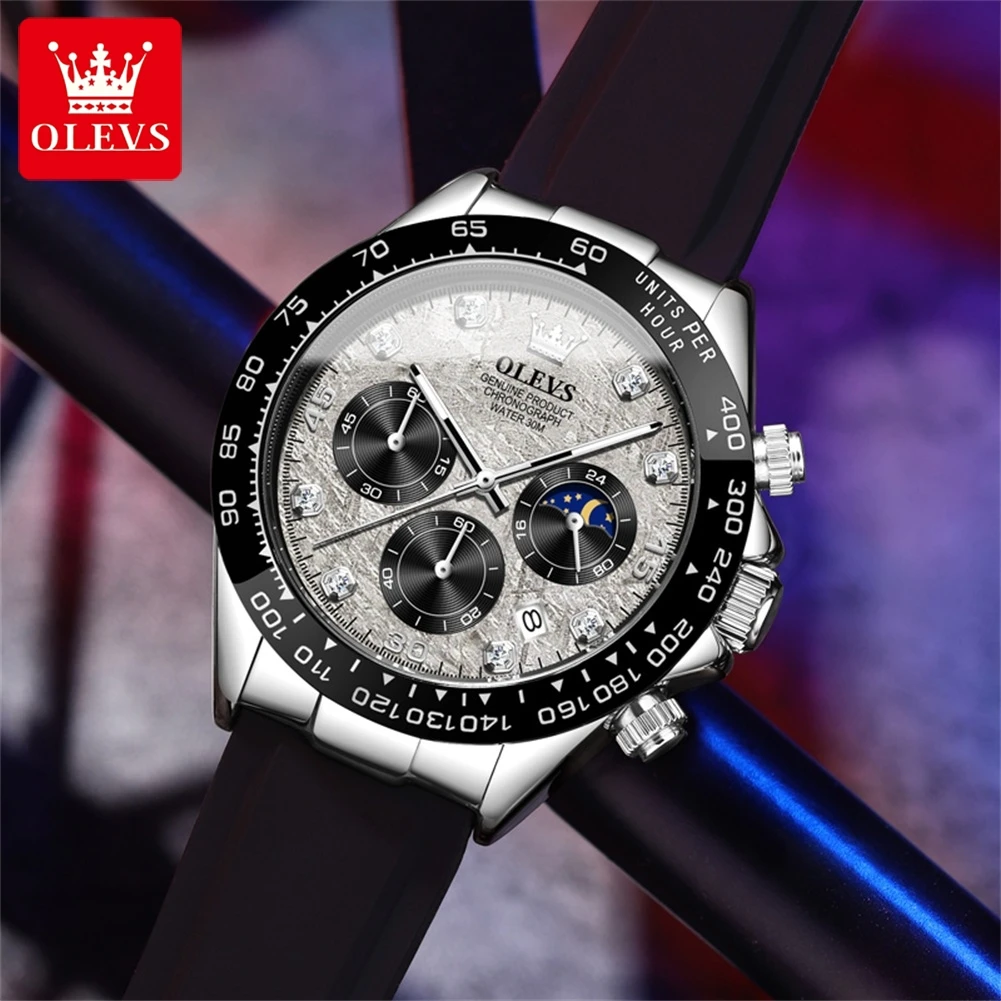 OLEVS 2875 メンズ腕時計 クロノグラフ 24時間表 - Luxury Watch Maker のレビューと価格